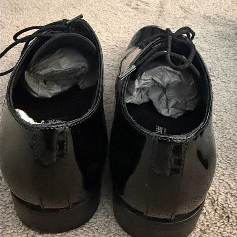 Nordstrom Glossy Black Oxfords